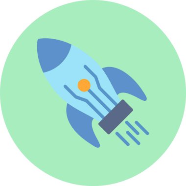 Başlangıç Vektörü Satırı Düz Çember Simgesi