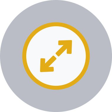 Ok Düz Çember Simgesini Büyüt