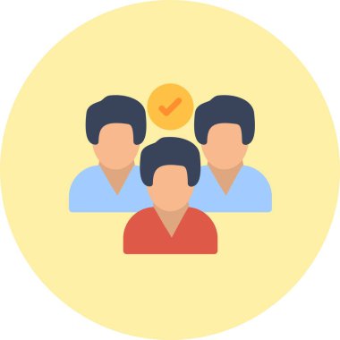 Grup Düz Çember Simgesi