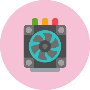 Isıtıcı Düz Çember Simgesi