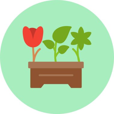 Bahçe Düz Çember Simgesi