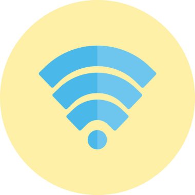 Wifi Düz Çember Simgesi