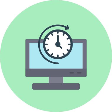 Saat düz daire simgesi