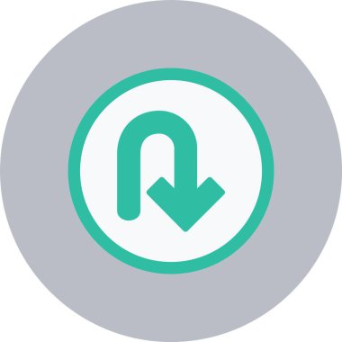 Arrow Düz Çember Simgesini Kapat