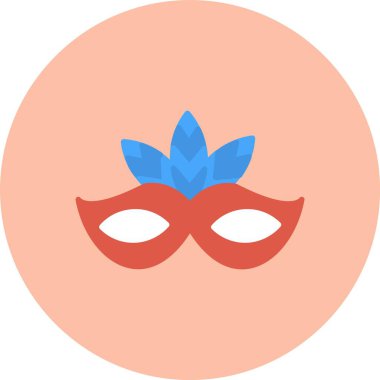 Maske Düz Çember Simgesi