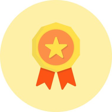 Madalya Düz Çember Simgesi