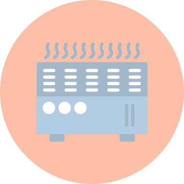 Isıtıcı Düz Çember Simgesi