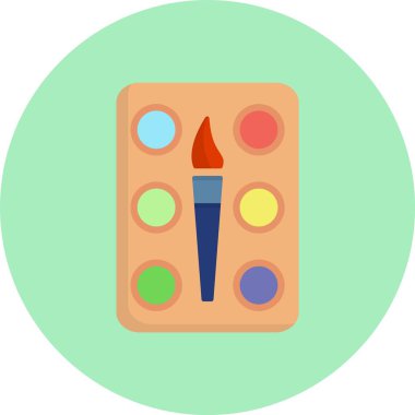 Suluboya Düz Çember Simgesi