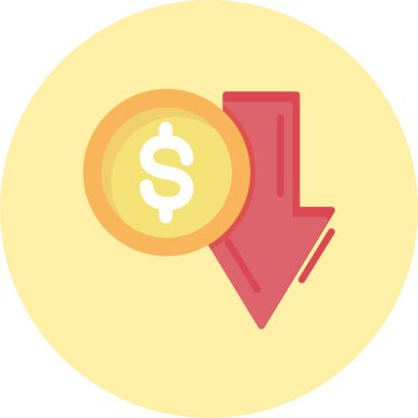 Düz Çember Simgesi Aşağı