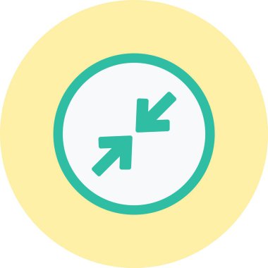 Ok Düz Çember Simgesini Büyüt