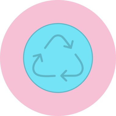 Düz Çember Simgesi Geri Dönüşümü