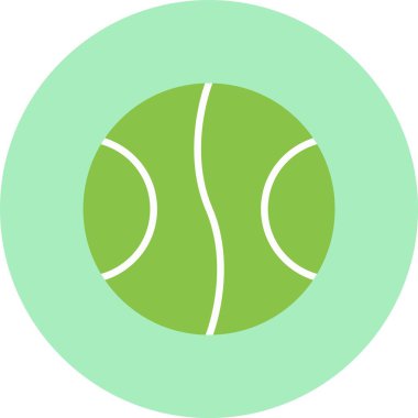 Tenis Topu Düz Çember Simgesi