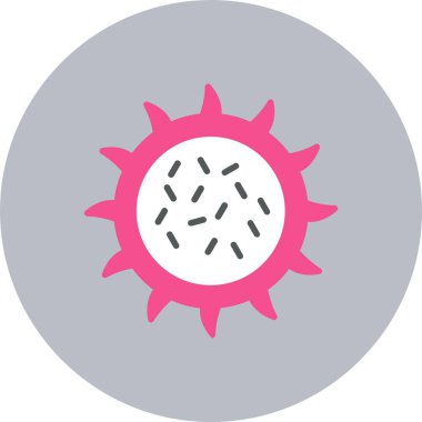 Ejder Meyvesi Düz Çember Simgesi