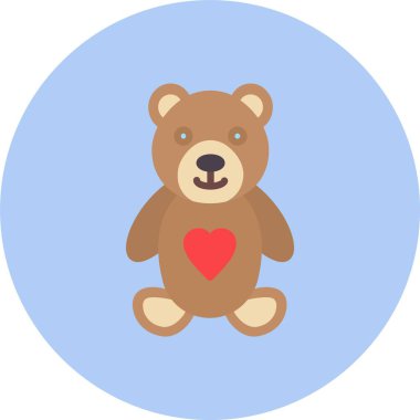 Ayı Düz Çember Simgesi