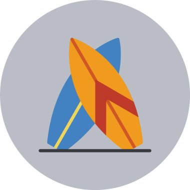 Düz Sörf Çemberi Simgesi