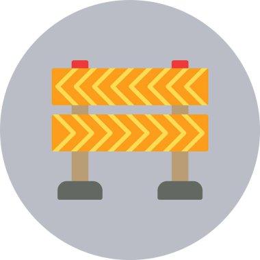 Yol Bloğu Düz Çember Simgesi