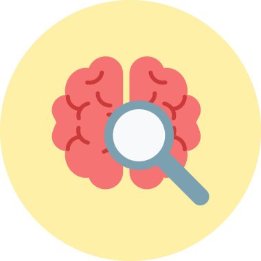 Derin Öğrenen Düz Çember Simgesi