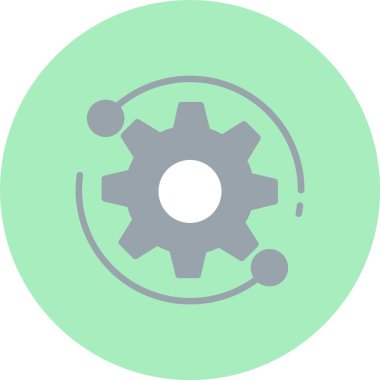 Teknik Destek Düz Çember Simgesi