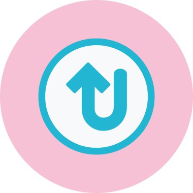 Arrow Düz Çember Simgesini Aç