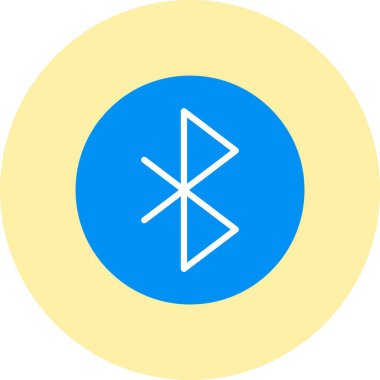 Bluetooth Düz Çember Simgesi