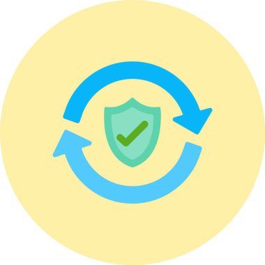 Koruma Düz Çember Simgesi