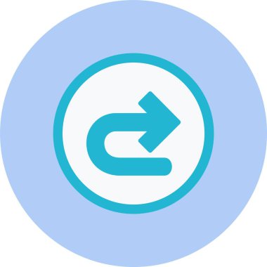 Sağa Düz Ok Çemberi Simgesini Döndür