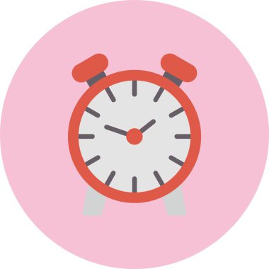 Alarm Saati Düz Çember Simgesi