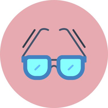 Güneş Gözlüğü Düz Çember Simgesi