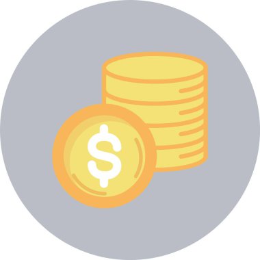 Sikkeler Düz Çember Simgesi