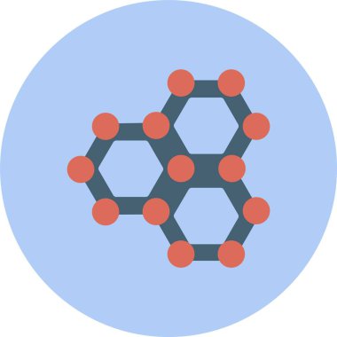 Molekül Düz Çember Simgesi