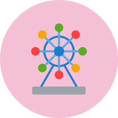 Dönme dolap Düz Çember Simgesi