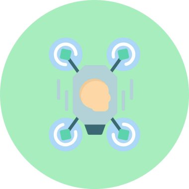Drone Düz Çember Simgesi