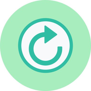 Ok Düz Çember Simgesini Yeniden Yükle