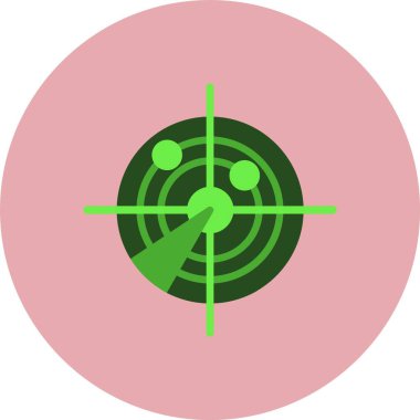 Radar Düz Çember Simgesi