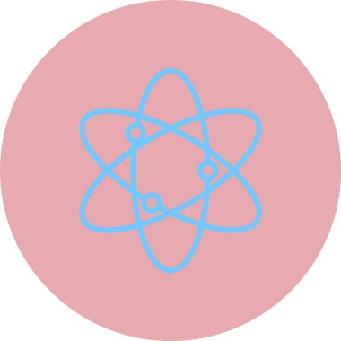 Atom Düz Çember Simgesi