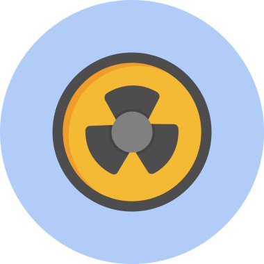 Nükleer Enerji Düz Çember Simgesi