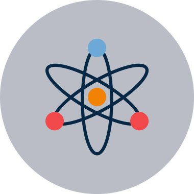 Atom Düz Çember Simgesi