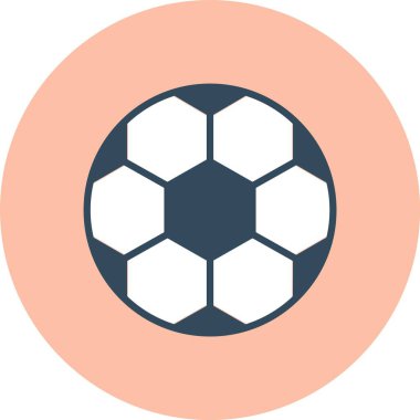 Futbol Düz Çember Simgesi