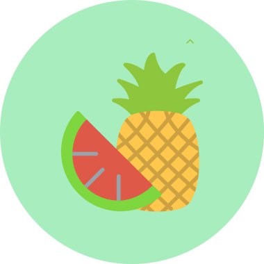 Çam Elması Düz Çember Simgesi