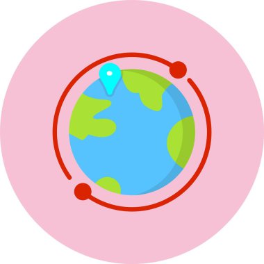 Dünya Düz Çember Simgesi