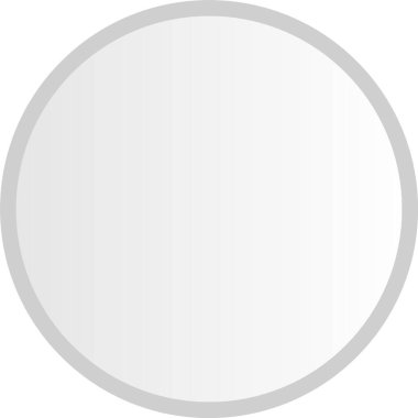 Android Kabartma Çemberi Gri Simgesi