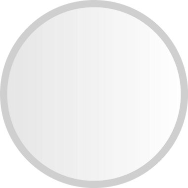 Ofis Sandalyesi Gri Çember Simgesi