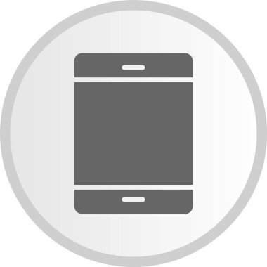 Akıllı Telefon Gri Çember Simgesi