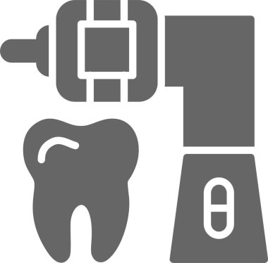 Doldurma Makinesi Kabartma Çemberi Gri Simgesi