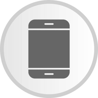 Mobil Kabartma Çemberi Gri Simgesi