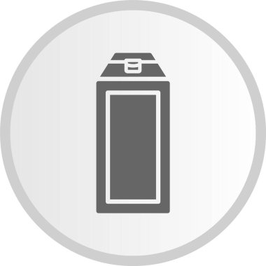 Süt Kutusu Kabartma Çemberi Gri Simge