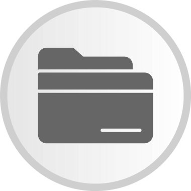 Dizin Kabartma Çemberi Gri Simgesi