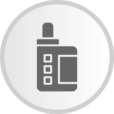 Vape Gri Çember Simgesi