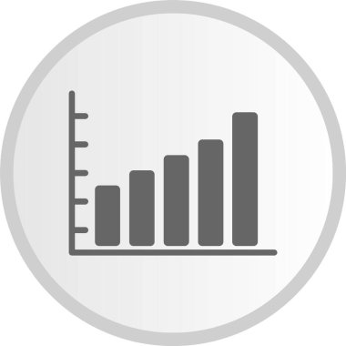Çizelge Grafiği Çember Gri Simge