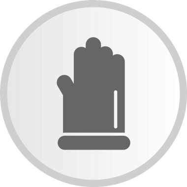 Eldiven İşaret Çemberi Gri Simgesi